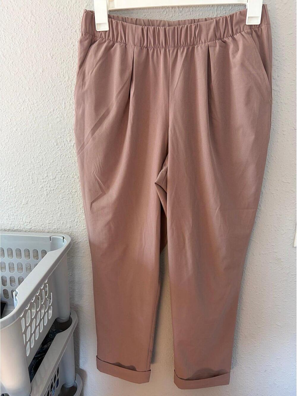 Varley Alana Slim Tapered Cuff Pant 27in Antler Pink Color size M. On website fo